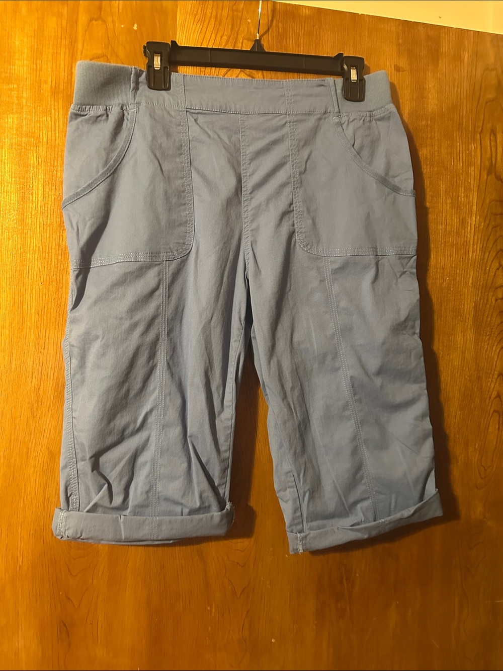 NWOT - Christopher & Banks Light Blue Pull-On Capri Pants- for color see tag